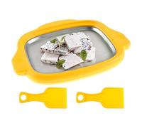 Instant Ice Cream Maker, Roller Tray, Cold Plate Pan, Spatulas, Non-Electric Use, Quick Freeze, Dessert Fun, Easy Cleanup, Compact Storage, Perfect for Yogurt, Sorbet, Parties