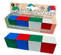 Instant Insanity Wooden Edition by Winning Moves Games USA, Classic Brain Teaser Puzzle, for 1 Player, Ages 7+
