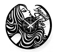 Instant Karma Clocks Vinyl Wall Clock Gift for Hairdressers Beauty Salon Hairstyle Barber Shop Woman, Decor, 33 Turns