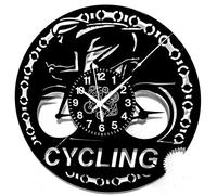 Instant Karma Clocks | Cycling Wall Clock - Road Bike Art for Cyclists and Sports Lovers - Silent No-Ticking | Perfect for Bedroom, Office, Studio, Cabin, Living Room - Unique Decoration