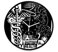 Instant Karma Clocks | Human Anatomy Wall Clock - Silent Non-Ticking Quartz - Educational Medical Decor for Doctor, Student, Clinic, Biology Classroom - Wall Decoration