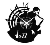 Instant Karma Clocks | Jazz Musician Wall Clock | Saxophone Art Decor for Music Enthusiasts and Artists | Silent Quartz Movement | Perfect for Jazz Lovers and Performers