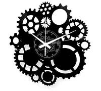 Instant Karma Clocks | Mechanical Gear Wall Clock - Silent No-Ticking - Perfect for Office, Workshop, Loft, Garage, Studio, Living Room | Modern Design Unique Decoration