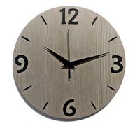 Instant Karma Clocks | Modern Wall Clock in Light Wood - Geometric Design - Minimal Décor - Unique Handmade Gift Idea Silent Non-Ticking Quartz