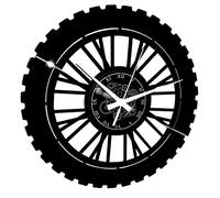 Instant Karma Clocks Wall Clock Enduro Motocross Motorcycle Racing Rider Extreme, Vinyl, Black
