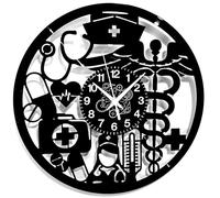 Instant Karma Clocks | Nurse and Medical Wall Clock - Silent Non-Ticking Quartz - Healthcare Clinic Office Decor - Wall Decoration for Home, Hospital, Doctor, Student