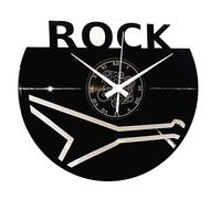 Instant Karma Clocks | Rock Wall Clock | Hand Symbol and Bold Typography Design | Silent Quartz Movement | Perfect for Rock Fans, Musicians and Alternative Spaces