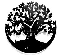 Instant Karma Clocks | Tree of Life Wall Clock Design - Silent No-Ticking | Perfect for Bedroom, Office, Studio, Cabin, Living Room - Unique Decoration