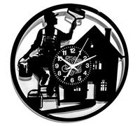 Instant Karma Clocks | Wall Clock for Painters - Painter Silhouette - Unique Decor for Craftsmen and Artists - Office Home Silent Non-Ticking