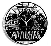 Instant Karma Clocks Wall Clock ➤ Motorcycle Motorbike Road Rider Classic Garage Retro Design