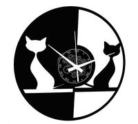 Instant Karma Clocks Vinyl Wall Clock Cats, Pets, Modern Design Handmade