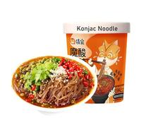 Instant Konjac Noodle 217g/Cup,Hot and Sour Noodles Soup,Low Carb Konjac Pasta,Ramen,Shirataki,Spicy Chinese Specialties Food,Convenient Fast Breakfast,Healthy,Vegan,Snack Gifts (1 Cup)
