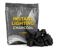 Instant Light Barbecue Charcoal 2 x 850g BBQ Grill Coal Bags Lumpwood Fuel Quick Lighting Grill Charcoal (3)