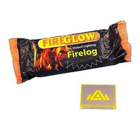 Instant Lighting Firelogs (600g) Smokeless Fire Logs - Burns for up to 75 Minutes Long Burning Firewood for Fireplace and Fire Pit Heat Logs with Perfectonish safety matchbox. (Pack of 30)