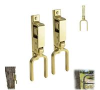 Instant Locking Gate Latch - Heavy Duty One Hand Gate Latch for Farm, Ranch & Backyard, Automatic Spring Lock, Easy Install Gates Latchs for Wood Metal Pipe Gates, Ranch & Backyard (2pcs)