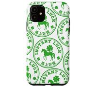 Instant Luck - Four Leaf Clover and Horse Chinese Idiom Case for iPhone 11
