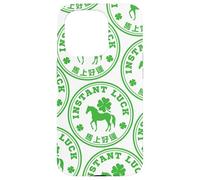Instant Luck - Four Leaf Clover and Horse Chinese Idiom Case for iPhone 15 Pro
