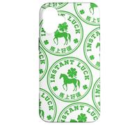 Instant Luck - Four Leaf Clover and Horse Chinese Idiom Case for iPhone 16 Plus
