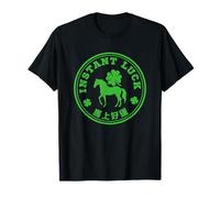 Instant Luck - Four Leaf Clover and Horse Chinese Idiom T-Shirt