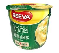 Instant Mashed potatoes Pots Halal Certified Mashed Potato Pot 40g | FabFinds Mug (24 Pack, Herb & Butter)