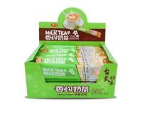 Instant Milk Tea Powder, 22g*30 Sachets, 8 Flavors, Premium Black & Modern Craft, Office/Home Hot Drink(C,2PCS)