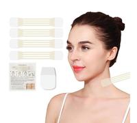 Instant Neck Lifting Tape,20PC Necks Wrinkle Patches 4PC Face Lifting Strap,Invisibled Behind Jaw Strips,High Elastic Breathable,Invisible Lift Loose Skin,Reusable Waterproof,Improve Fine Lines