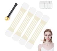 Instant Neck Tape Neck Instant Lifting & Firming Invisible Tape Invisible Face Tightening Strips & Waterproof Firming Bands Reusable Elastic Skin Strap for Necks Face Jaw (A, 1 Set)