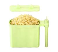 Instant Noodle Cup Holder - No-Wash Food Tool with Lid, Cat Ear Design Bowl Gear, Drainage Fork Storage Function, Handle Wellness Category, College Dorm Apartment Kitchen Portable