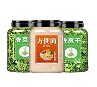 Instant noodle seasoning pack, dried scallions cilantro carrots, mixed freeze-dried vegetables, spicy side dishes, fresh tomato flavor, mixed with noodle sauce, condiment (scallions 50g,1 can)