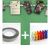 Instant Notice Board Strip Pack - 3M X Ferrous Strip With 32 Skittle Magnet