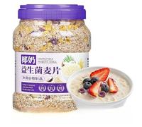 Instant Nut Mixed Fruit Cereal Soup,Dried Fruit Yogurt Oatmeal Soup,Baking Meal Replacement,Nutritious Grains and Cereals,Healthy Breakfast Porridge (Coconut milk probiotic cereal,1000g)
