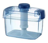 Instant Pickle Maker Vegetable Press Tsukemono Container Rectangle Made in Japan BPA Free (Blue 1.6L)