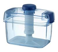Instant Pickle Maker Vegetable Press Tsukemono Container Rectangle Made in Japan BPA Free (Blue 2.2L)