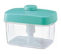 Instant Pickle Maker Vegetable Press Tsukemono Container Rectangle Made in Japan BPA Free (Green 3.0L)
