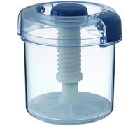 Instant Pickle Maker Vegetable Press Tsukemono Container Round Made in Japan BPA Free (Blue 1.6L)