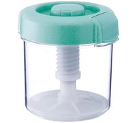 Instant Pickle Maker Vegetable Press Tsukemono Container Round Made in Japan BPA Free (Green 1.6L)