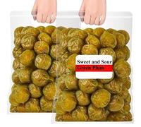 Instant pickled crispy green plums 250g/500g/1500g,Sour and Sweet Crispy Green Plums,Juicy Small Peach Snack,Sugar pickled plum,Vegan,cold fruit candied,Hand marinated fruits,dried fruit (250g)
