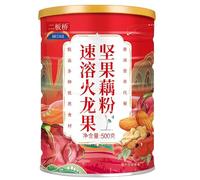 Instant Pitaya Nut and Lotus Root Powder Soup 500g/can, Brew Nut and Lotus Root Powder Soup, Replace Porridge with Nutritious Breakfast Drink, and Facilitate Instant Vegetable Soup (2 CAN)