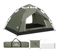 Camping Tent, 1-2 Person Instant Pop Up Tent,Waterproof Dome Large Lightweight 4 Seasons Tent,with Removable Outer Tarpaulin & Carry Bag,Easy Set-Up