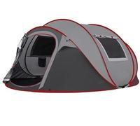 Instant Pop Up Tent 5-6 Person - Easy 3 Second Automatic Setup, Waterproof & Portable Lightweight Family Camping Tent with 2 Mesh Windows for Ventilation, Beach & Outdoor Use