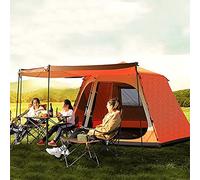 Instant Pop Up Tent for Camping, 4 Person Easy Pop Up Tent, Ideal for Camping in The Garden, Camping Tents & Shelters, Cabin Tent With Porch, Oxford Cloth Waterproof