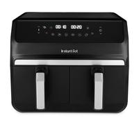 Instant Pot - Vortex Dual Black Air Fryer - Large 8L, Family Size, Twin, Double 4L Basket, 8 in 1 - Food Dehydrate, Grill, Bake, Roast, Reheat, Non-Stick, Easy Clean, Dishwasher Safe, Electric
