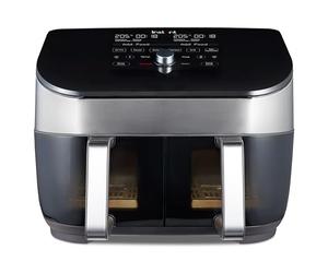 Instant Pot Vortex Plus - Air Fryer Dual Basket, XL - 8 Smart Functions | Large Double Air Frying Glass Drawers - Bake, Roast, Dehydrator, Grill, Reheat, Sync Cook & Finish - Stainless Steel , 1700W