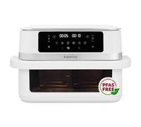 Instant Pot Vortex VersaZone 12L Air Fryer, PFAS Free, Large, Twin 6L Baskets, 8-in-1, Dehydrate, Grill, Bake, Roast, Reheat, Easy Clean, Dishwasher Safe, Sea Salt White