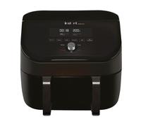 Instant Pot - Versazone Dual Black Air Fryer - Large 8.5L, Family Size - Single Double Basket with Divider - 8 in 1 - Food Dehydrate, Grill, Bake, Roast, Reheat, Non-Stick, Easy Clean, Dishwasher Safe