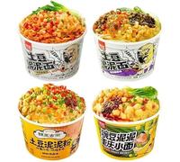 Instant Potato Mashed Noodles,Cumin Soaked Noodles,Chongqing Small Noodles,Instant Breakfast and Midnight Noodles,Sour and Spicy Noodles,Dry Noodles (Multi flavor mix and match,3 barrel)