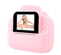 Instant Print Camera, 1080P HD Instant Camera with 2.4in Screen & Thermal Printing, for Kids Creative Photography and Travel (Pink)