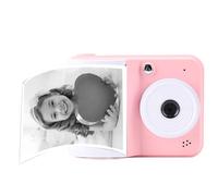 Instant Print Camera, 1080P HD Video 48MP Images Instant Camera with 2.4 Inch Screen, Portable Travel Digital Cam with Print Paper for 4 5 6 7 8 9 10 Years Old (Pin-)