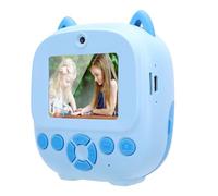 Instant Print Camera, 2.4 Inch 48MP 1080P HD Digital Video Cameras with Thermal Printing, Type C Charging, Built in 1300mAh Battery, for Kids and Family (Blue)