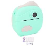 Instant Print Camera 2 Inch HD IPS Screen 12MP Photo Multiple Zoom Thermal Instant Camera for Kids and Teens ABS Material Black White Photos (64GB)